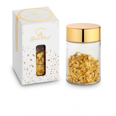 Пищевое золото Giusto Manetti Battiloro 1 гр. в хлопьях, серия GOLD CHEF “PROFESSIONAL LINE”